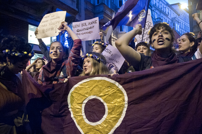 8 Mart 2020 Dünya Kadınlar Günü yürüyüşünden kareler